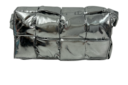 Riñonera, 490&euro;, Bolso, Plata, Cuero - Charol, Vista frontal